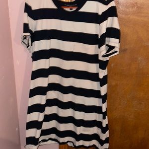 Banana republic knit striped tee dress